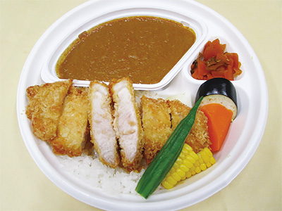 北上市生産 しらゆりポークのかつカレー