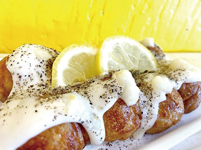 チーズブラックレモンたこ焼き
